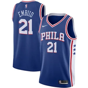 Joel Embiid Philadelphia 76ers Nike 2019/2020 Swingman Jersey Icon Gorgeous Edition Royal