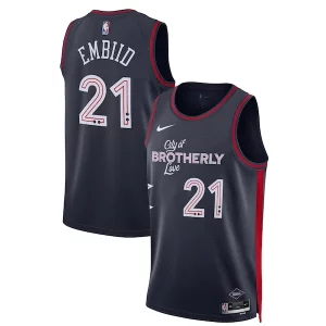 Joel Embiid Philadelphia 76ers Nike Gorgeous Unisex 2023/24 Swingman Jersey Navy City Edition