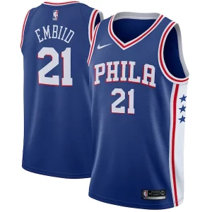 Joel Embiid Philadelphia 76ers Nike Swingman Gorgeous Jersey Royal Icon Edition