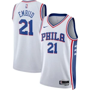 Joel Embiid Philadelphia 76ers Nike Unisex Gorgeous Swingman Jersey Association Edition White/Royal