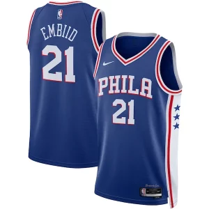 Joel Embiid Philadelphia 76ers Unique Nike Unisex Swingman Jersey Icon Edition Royal/White