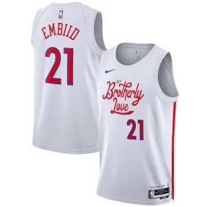 Joel Gorgeous Embiid Philadelphia 76ers Nike Unisex 2022/23 Swingman Jersey City Edition White