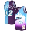 John Trendy Stockton Utah Jazz Hardwood Classics 1996/97 Split Swingman Jersey Purple/Turquoise