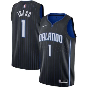 Jonathan Isaac Orlando Unique Magic Nike Swingman Jersey Black Icon Edition