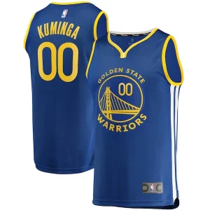 Jonathan Kuminga Golden State Warriors 2021 NBA Draft First Round Pick Fast Break Replica Jersey Royal Eye - catching Icon Edition