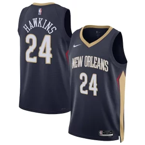 Jordan Hawkins Stylish New Orleans Pelicans Nike Unisex Swingman Jersey Icon Edition Navy