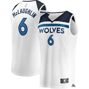 Jordan McLaughlin Minnesota Timberwolves Youth Fast Break Replica Player Jersey Premium Association Edition White