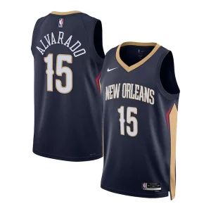 Jose Alvarado New Orleans Pelicans Nike Stylish Unisex Swingman Jersey Association Edition Navy