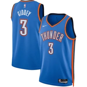 Josh Giddey Oklahoma City Thunder Nike Unisex Swingman Premium Jersey Icon Edition Blue