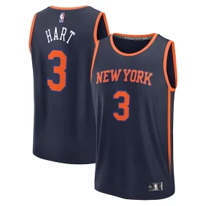 Josh Hart New York Gorgeous Knicks Fast Break Replica Player Jersey Statement Edition Navy