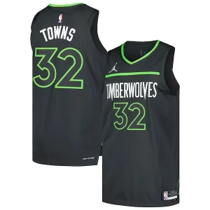 Karl Anthony Towns Minnesota Timberwolves Jordan Brand Authentic Player Jersey Statement Edition Anthracite Premium