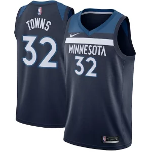 Karl Anthony Towns Minnesota Timberwolves Nike Swingman Jersey Navy Icon Premium Edition