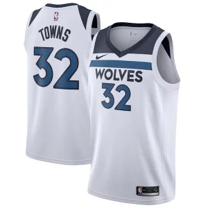 Karl Anthony Towns Minnesota Timberwolves Unique Nike Swingman Jersey White Association Edition