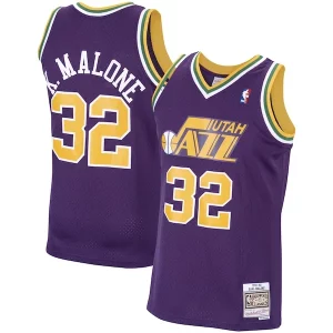 Karl Gorgeous Malone Utah Jazz 1991/92 Hardwood Classics Swingman Jersey Purple