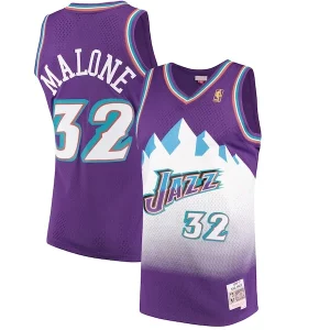 Karl Malone Utah Jazz 1996/97 Hardwood Classics Swingman Jersey Trendy Purple