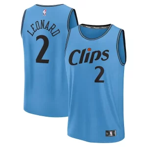 Kawhi Leonard LA Clippers 2024/25 Fast Break Player Jersey City Premium Edition Light Blue