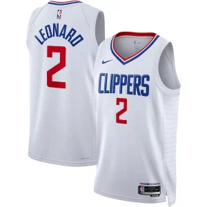 Kawhi Leonard LA Clippers Nike Unisex Stylish Swingman Jersey Association Edition White/Royal