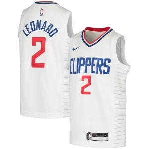 Kawhi Leonard LA Clippers Nike Youth 2020/21 Swingman Jersey Association Gorgeous Edition White/Royal