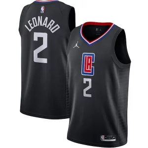 Kawhi Leonard Stylish LA Clippers Jordan Brand 2020/21 Swingman Jersey Statement Edition Black