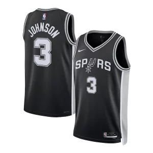 Keldon Johnson San Antonio Spurs Gorgeous Nike Unisex Swingman Jersey Icon Edition Black/White