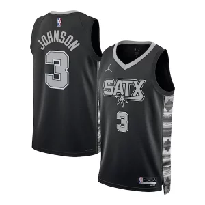 Keldon Johnson San Antonio Spurs Jordan Brand Unisex Swingman Jersey Statement Edition Black Trendy