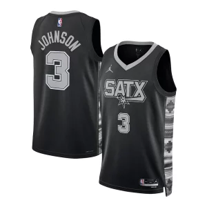 Keldon Johnson San Antonio Spurs Jordan Brand Elegant Unisex Swingman Jersey Statement Edition Black
