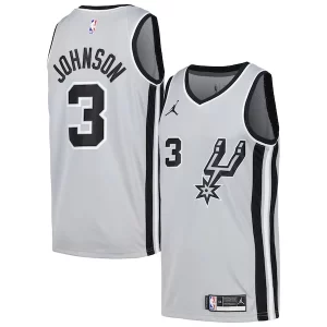 Keldon Johnson San Antonio Spurs Nike Gorgeous Swingman Player Jersey Statement Edition Silver