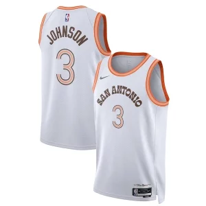 Keldon Johnson San Antonio Spurs Nike Unisex 2023/24 Eye - catching Swingman Jersey White City Edition