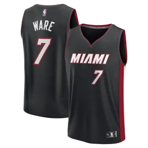 Kel'el Ware Miami Heat Fast Break Replica Unique Player Jersey Icon Edition Black