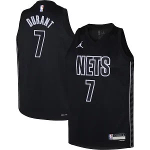 Kevin Durant Brooklyn Nets Jordan Stylish Brand Youth Swingman Jersey Statement Edition Black