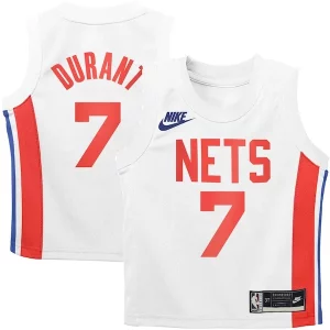 Kevin Durant Brooklyn Nets Nike Preschool 2022/23 Swingman Trendy Jersey White Classic Edition