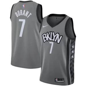 Kevin Durant Brooklyn Nets Unique Nike 2019/2020 Swingman Jersey Statement Edition Gray