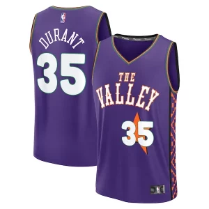 Kevin Durant Phoenix Suns Youth 2024/25 Fast Break Player Jersey City Edition Premium Purple