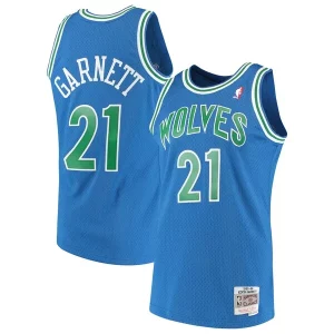 Kevin Garnett Minnesota Elegant Timberwolves 1995/96 Hardwood Classics Swingman Jersey Blue