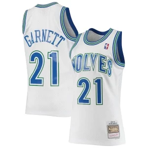 Kevin Elegant Garnett Minnesota Timberwolves 1995/96 Hardwood Classics Swingman Jersey White