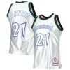 Kevin Garnett Minnesota Timberwolves 1997/98 Hardwood Classics 75th Anniversary Chic Swingman Jersey Platinum