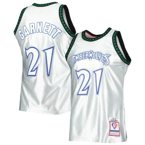 Kevin Garnett Minnesota Timberwolves 1997/98 Hardwood Classics 75th Anniversary Chic Swingman Jersey Platinum