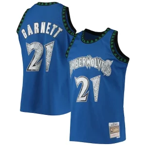 Kevin Garnett Minnesota Timberwolves Gorgeous 2003/04 Hardwood Classics NBA 75th Anniversary Diamond Swingman Jersey Blue