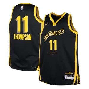 Klay Thompson Golden State Unique Warriors Nike Youth Swingman Replica Jersey City Edition Black