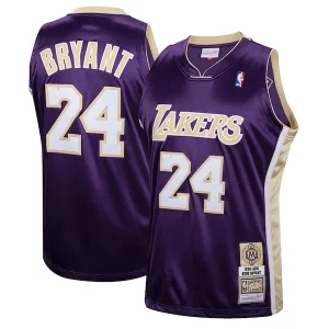 Kobe Bryant Los Angeles Lakers Hall Fabulous of Fame Class of 2020 #24 Authentic Hardwood Classics Jersey Purple/Gold
