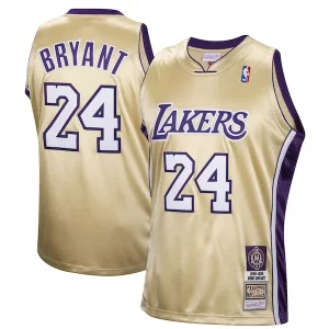 Kobe Bryant Los Angeles Premium Lakers Hall of Fame Class of 2020 #24 Authentic Hardwood Classics Jersey Gold