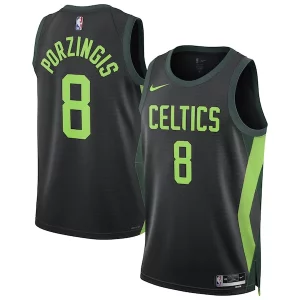 Kristaps Porzingis Boston Celtics Nike Unisex 2024/25 Swingman Unique Player Jersey City Edition Black