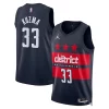 Kyle Kuzma Washington Wizards Jordan Brand Unisex 2024/25 Swingman Jersey Gorgeous Statement Edition Navy