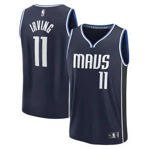 Kyrie Irving Dallas Stylish Mavericks Fast Break Replica Player Jersey Statement Edition Navy