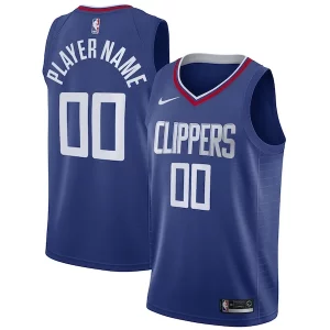 LA Clippers Nike 2020/21 Swingman Custom Elegant Jersey Icon Edition Royal