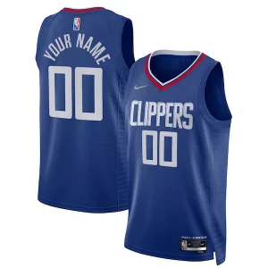 LA Clippers Nike 2021/22 Trendy Diamond Swingman Custom Jersey Icon Edition Royal