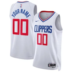 LA Clippers Nike Unisex Swingman Custom Jersey White Association Edition Stylish