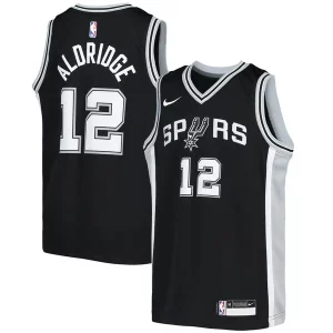 LaMarcus Aldridge San Antonio Spurs Nike Youth Swingman Jersey Icon Edition Fabulous Black