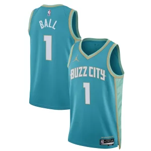LaMelo Ball Charlotte Hornets Jordan Brand Unisex 2023/24 Elegant Swingman Jersey Teal City Edition