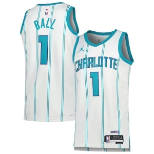 LaMelo Ball Charlotte Hornets Jordan Brand Unisex Swingman Jersey Association Edition Chic White/Teal